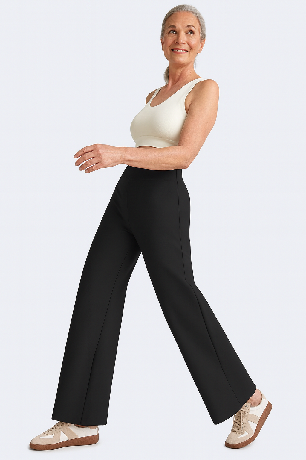 Aveline Høytlivsbukse – Kort og Elegant Snitt