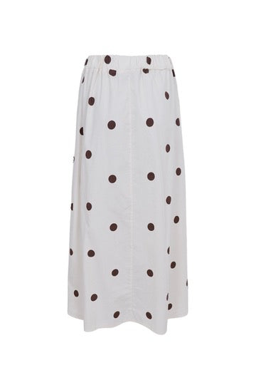 Abbie Skirt | Coffee Dot | Nederdel fra Black Colour