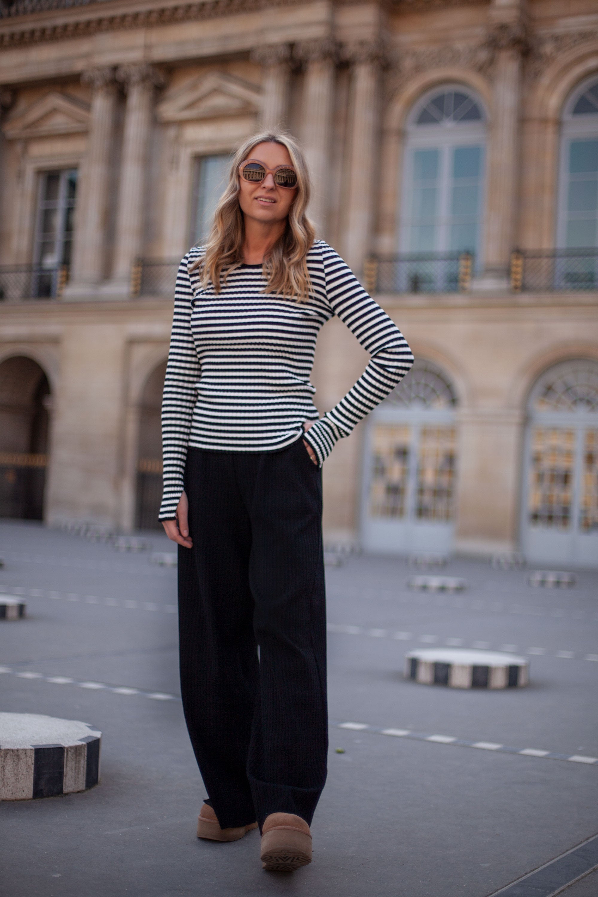 Vera & Brera Co-ord Svart / Stripet