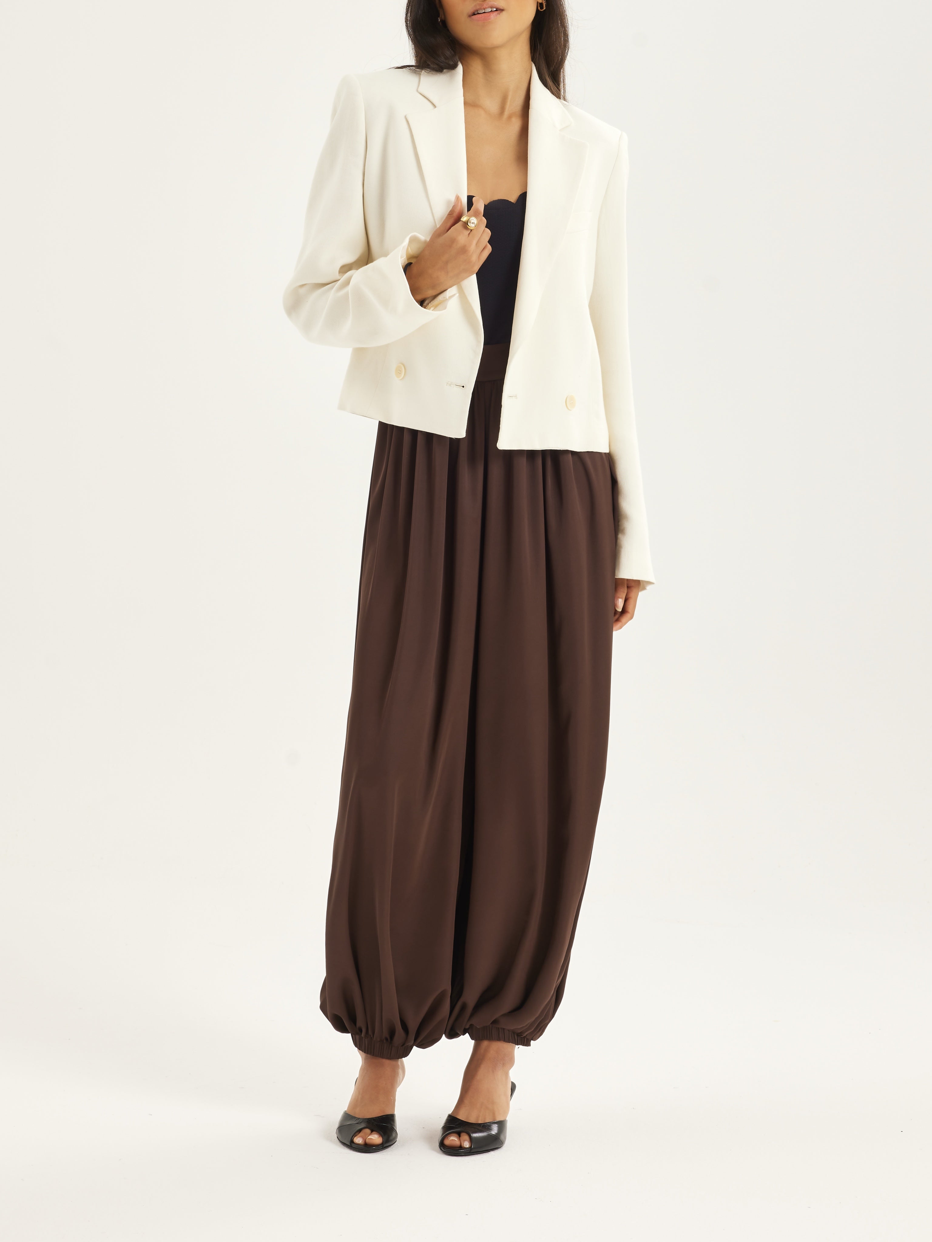 Nikola Everyday Elevate Blazer Jacket | Ivory White