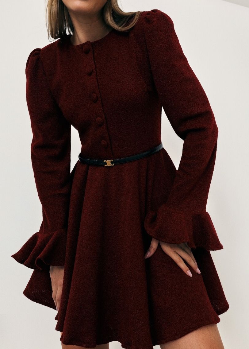 Marni Elegant Kjole | Claret (Dyp Rød)