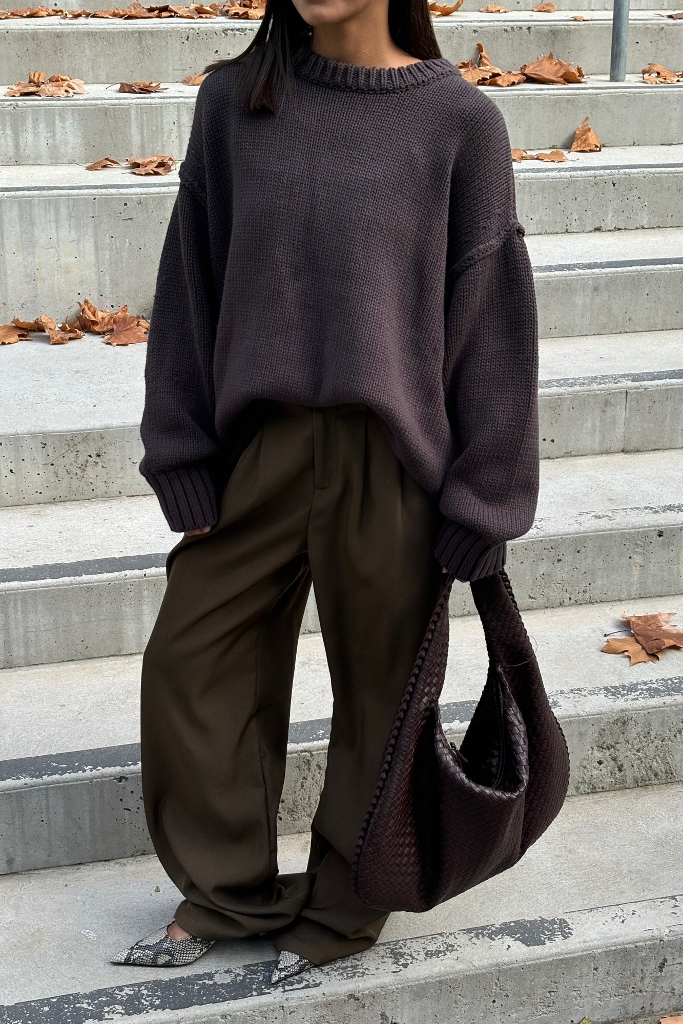 Nikova Strikkegenser Sjokolade