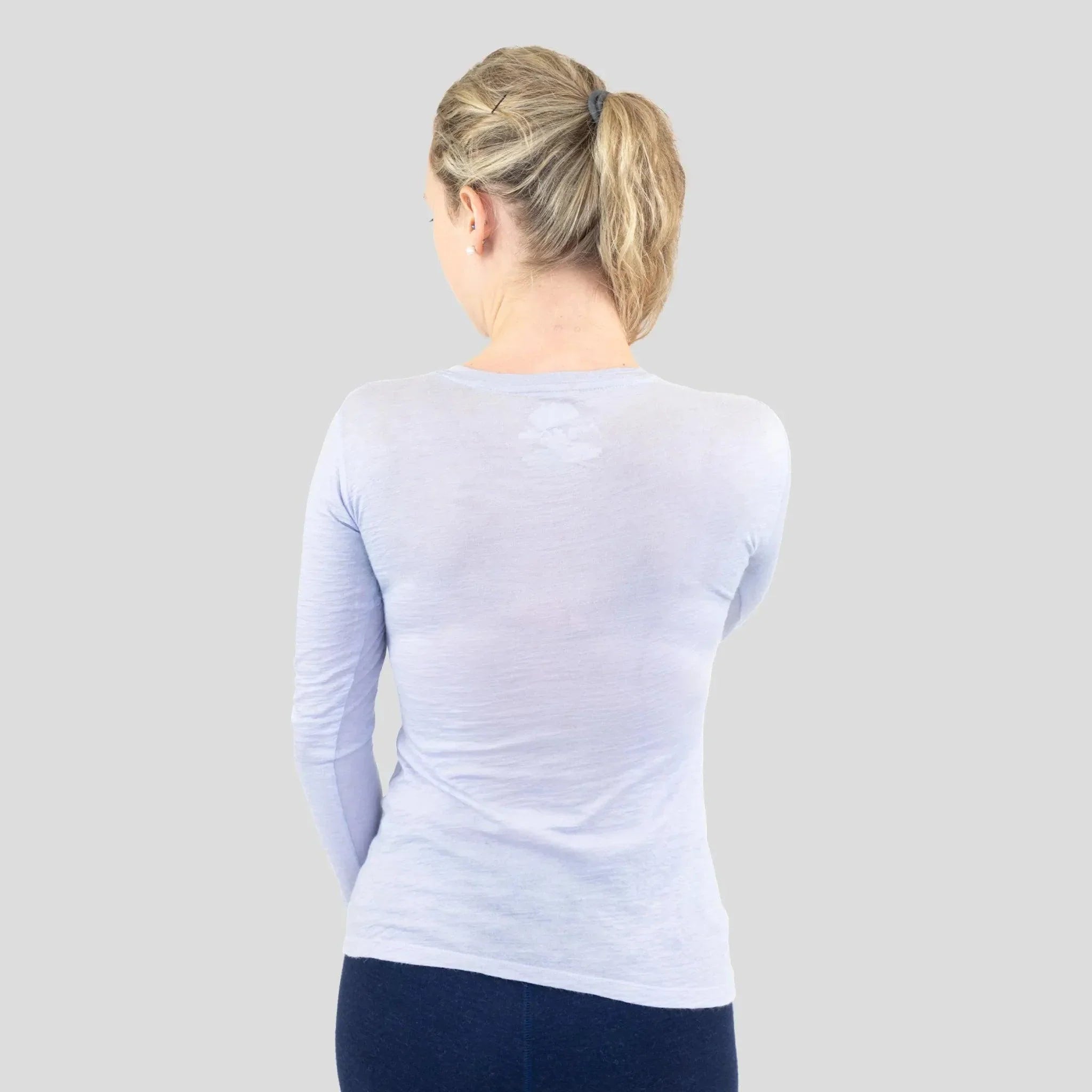 Dame Undertrøye i Alpakkaull med Lange Ermer: 160 Ultralett