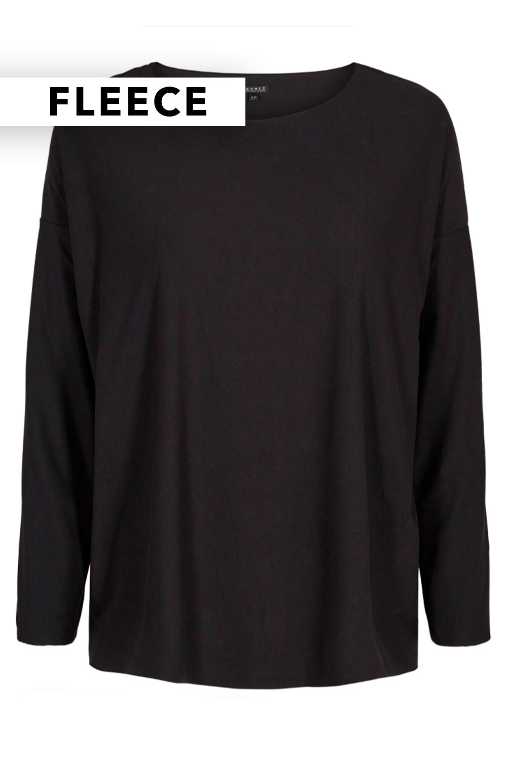 Alma LS Top (Fleece) | Black | Fleece bluse fra Liberté
