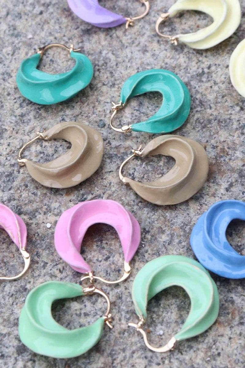 Afrika Enamel Earring | Latte | Øreringe fra Pico