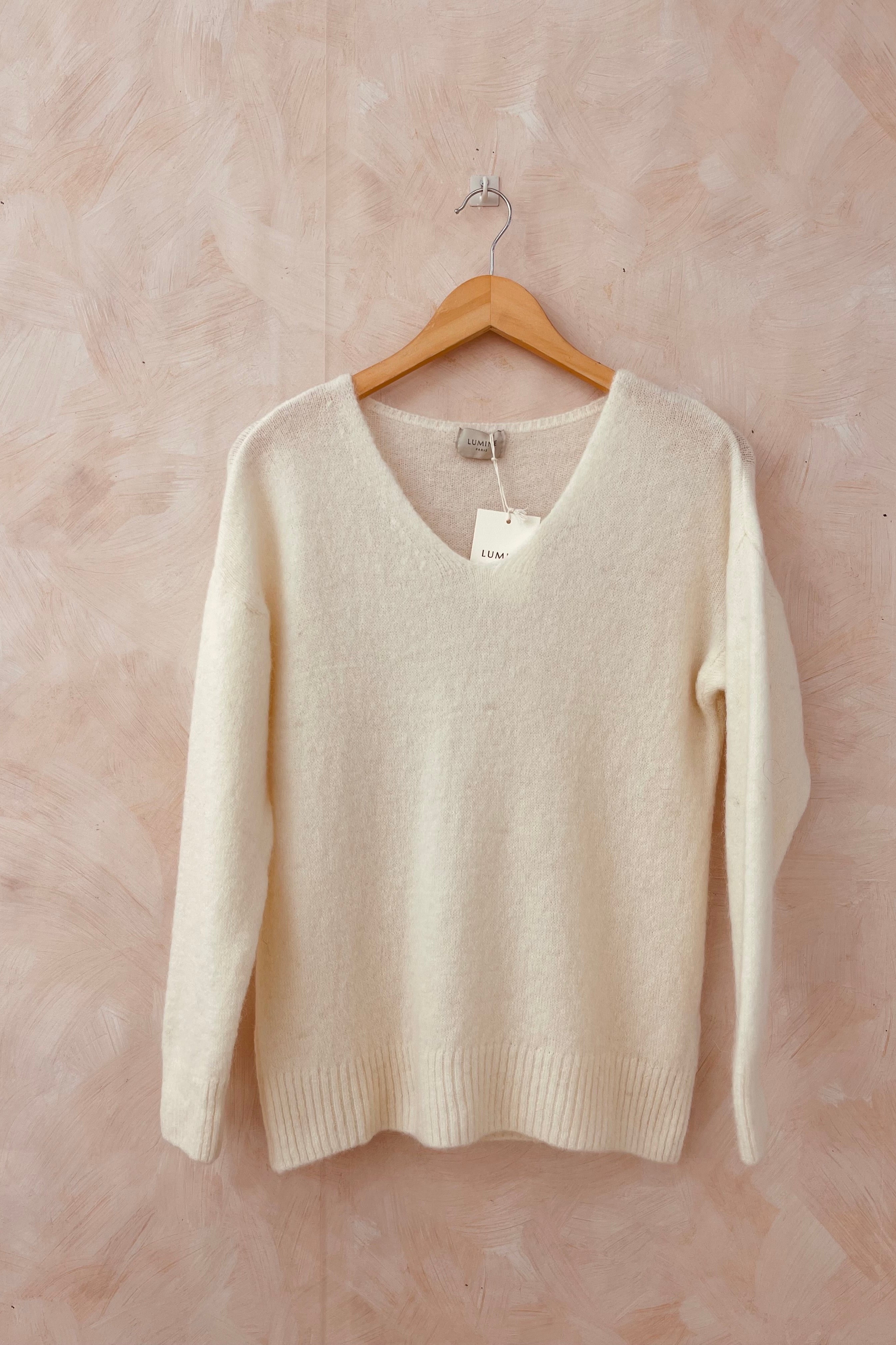 Allie Alpaca knit | Ecru | Strik fra Atelier C