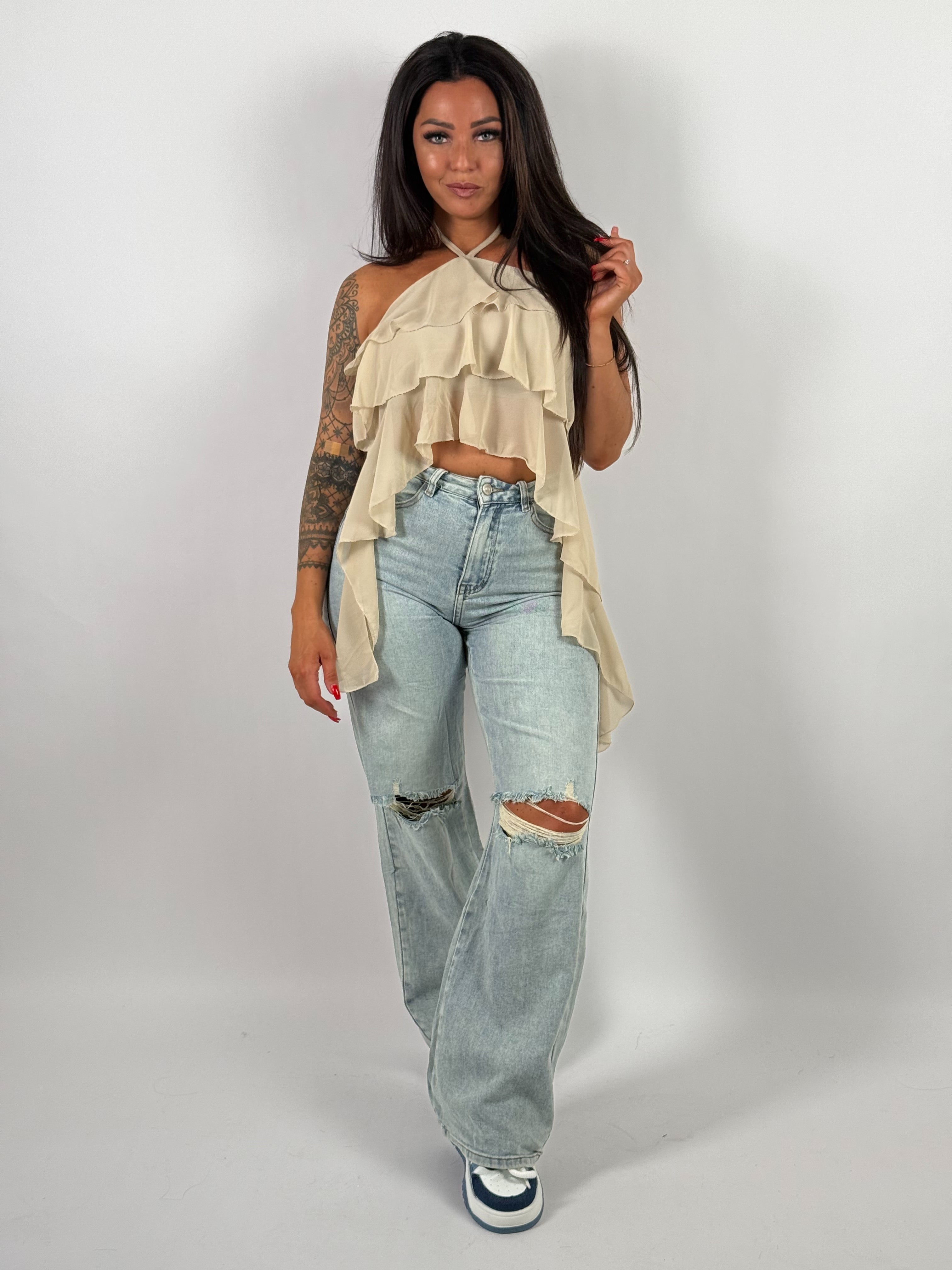 JEANS – VIDE BEN – BLÅ | TRENDY HØY LIV BAGGY DENIM
