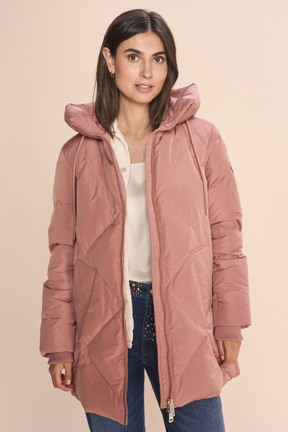 Aimee Down Jacket  | Burlwood | Jakke fra Mos Mosh