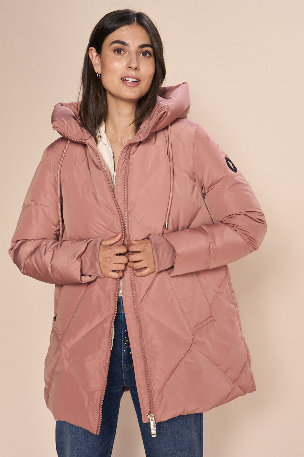 Aimee Down Jacket  | Burlwood | Jakke fra Mos Mosh