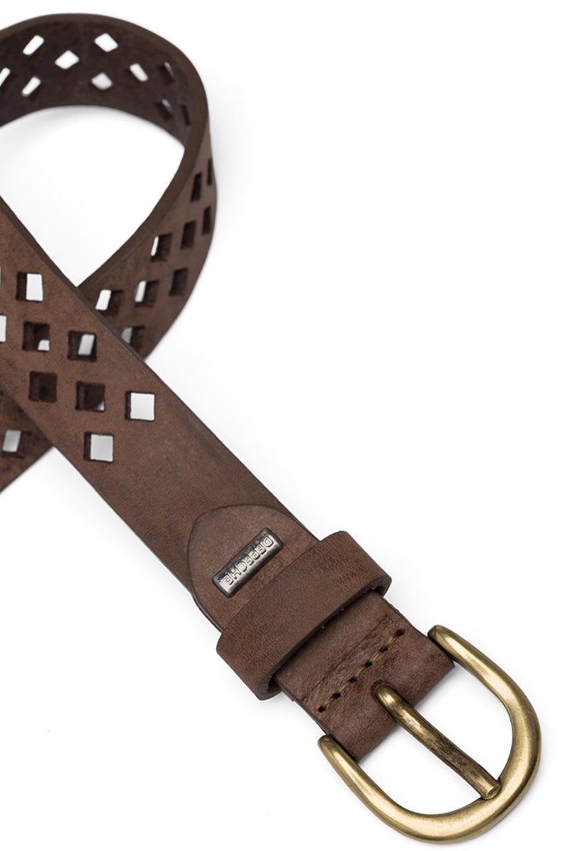 15836 Narrow belt | Brown | Bælte fra Depeche