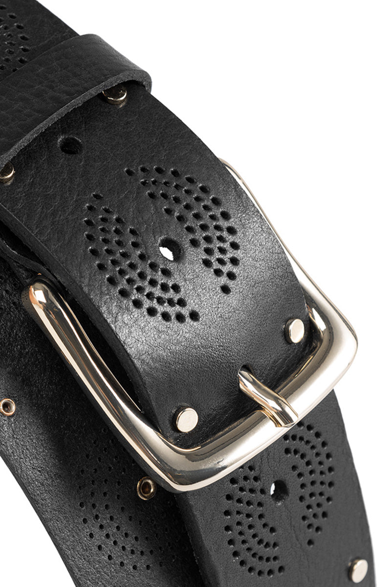 15846 Jeans belt | Black | Bælte fra Depeche