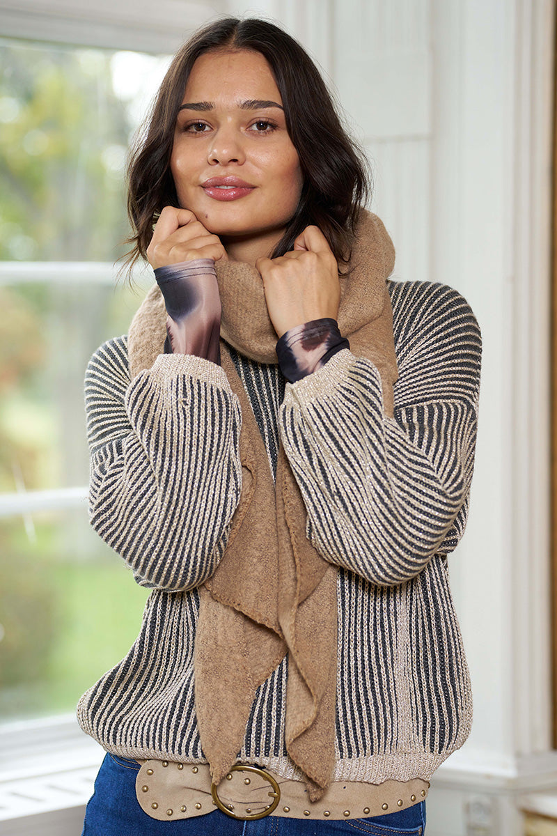 194007 | Brown | Tørklæde fra Marta du Chateau