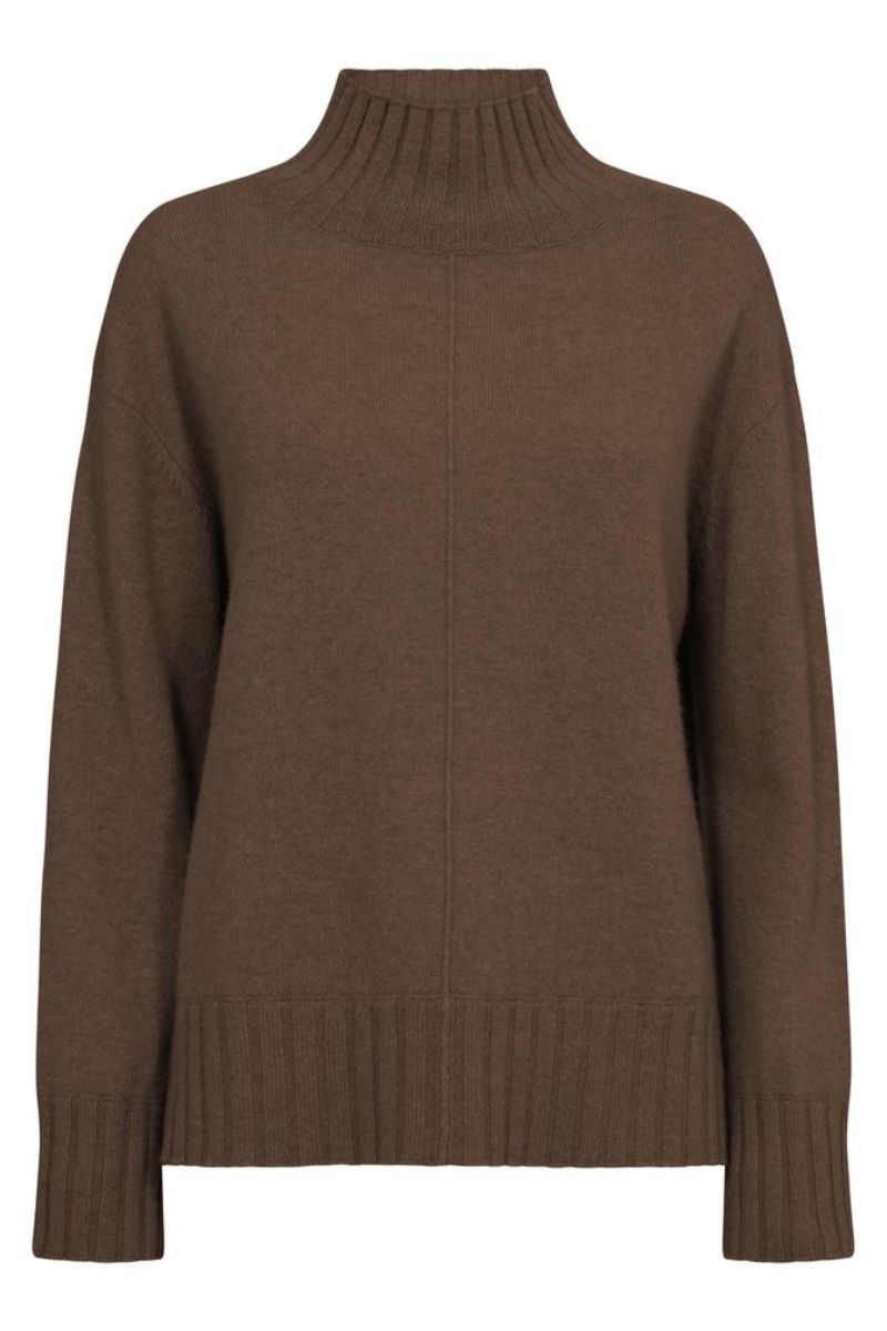 Aima Cashmere Highneck Knit  | Rain Drum | Strik fra Mos Mosh