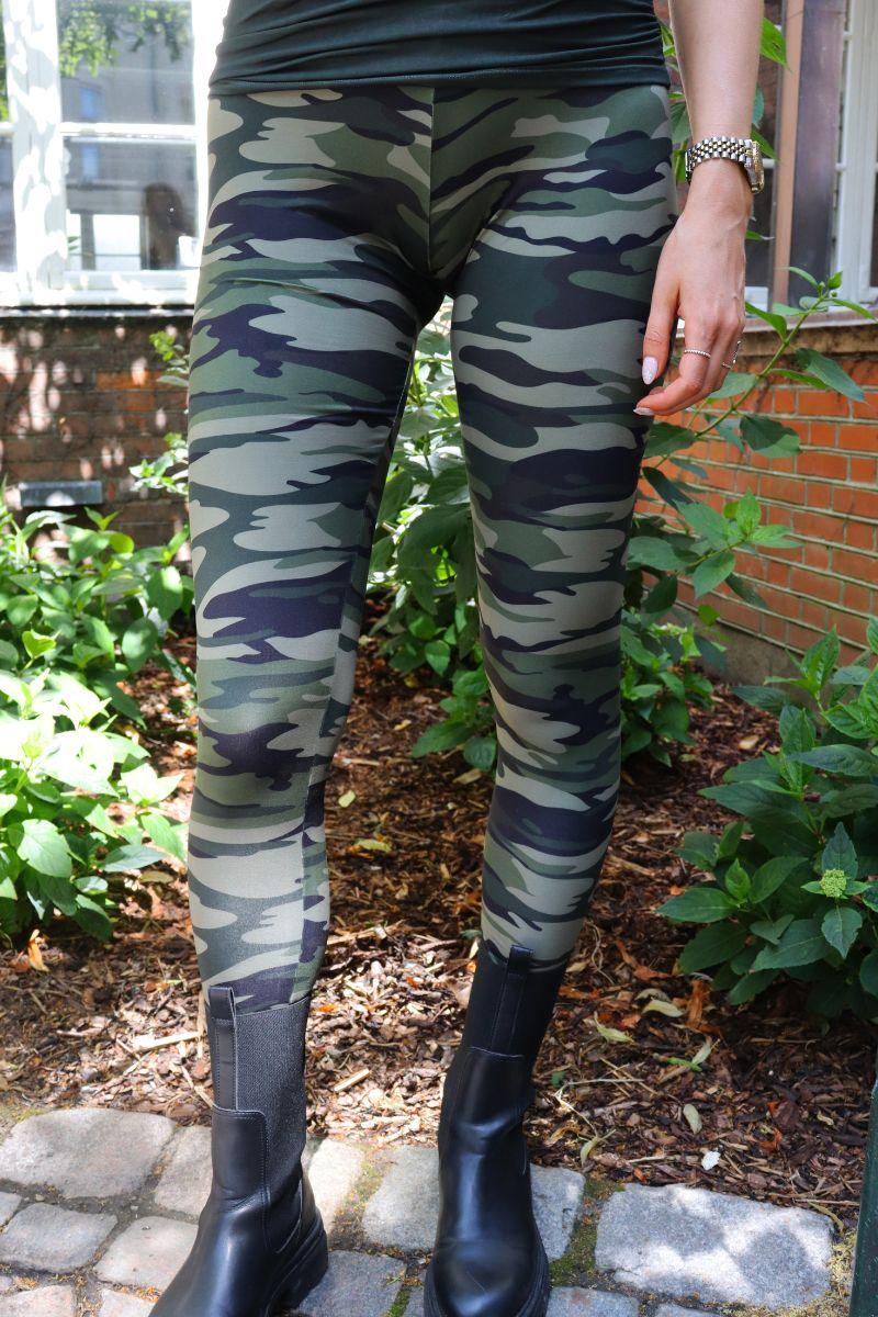 Alma Legging | Dusty Camo | Leggings fra Liberté