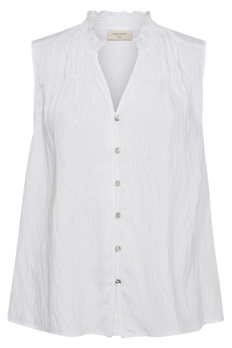 Ally Blouse 204376 | Brilliant White | Bluse fra Freequent