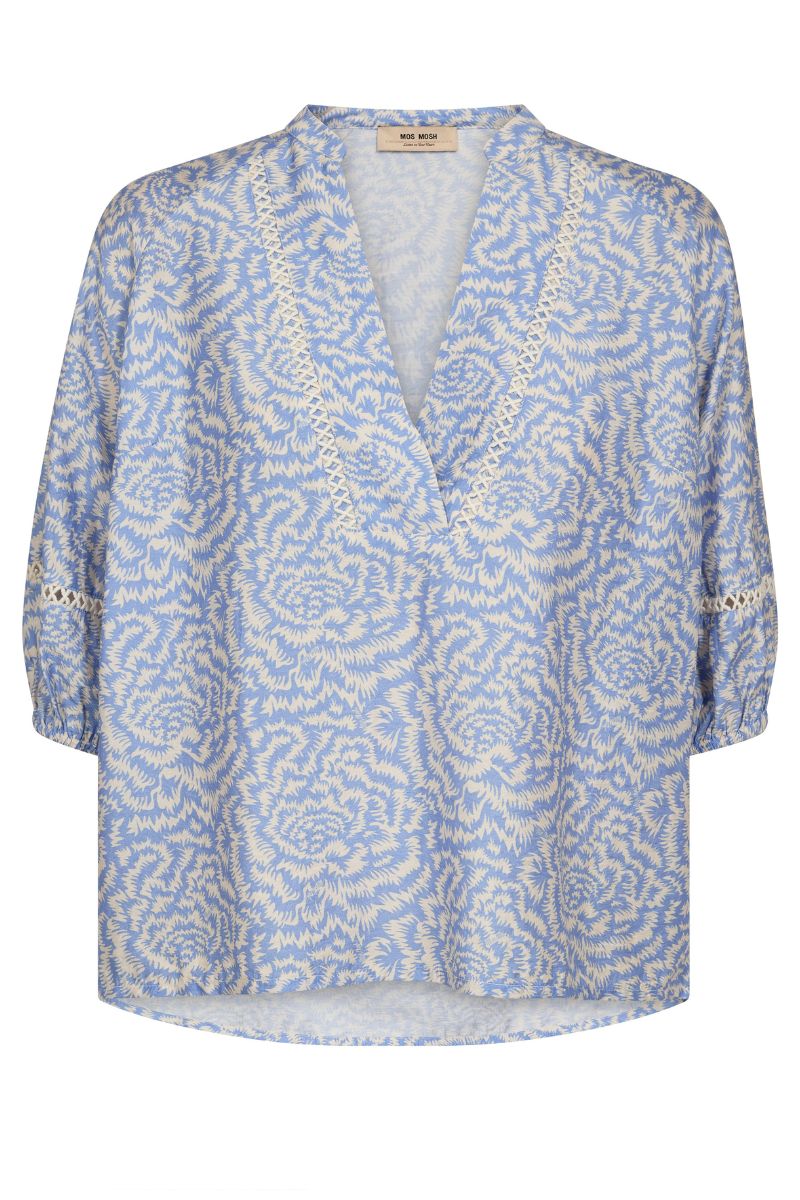 Aleyna Saku Blouse  | Ecru | Bluse fra Mos Mosh