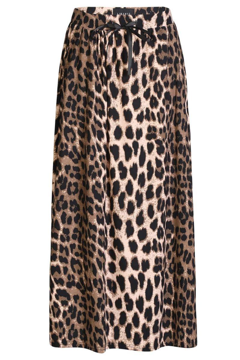 Alma Loose Skirt | Big Lux Leo Fossil | Nederdel fra Liberté