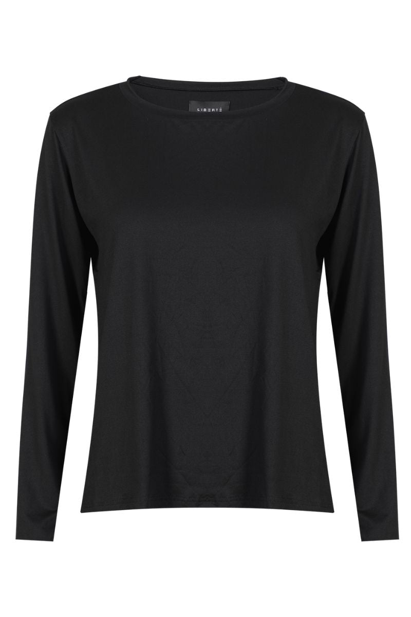 Alma Ls U Tshirt | Black | Bluse fra Liberté