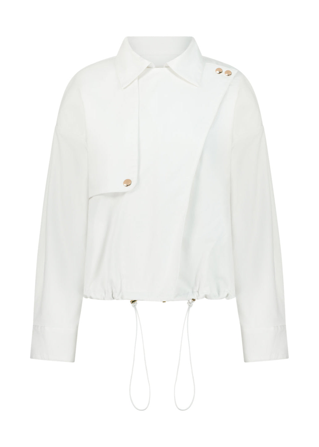 Hverdagschic Bomullsjakke | Hvit