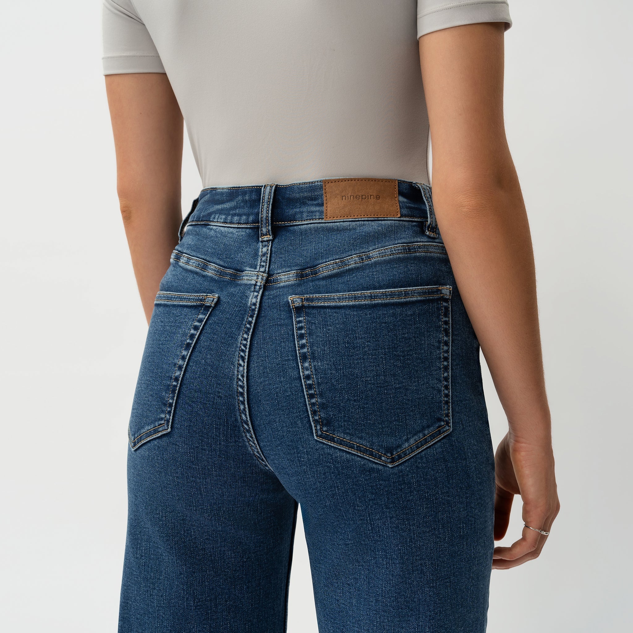 Avslappet comfortdenim jeans | oversize trendy denim for dame