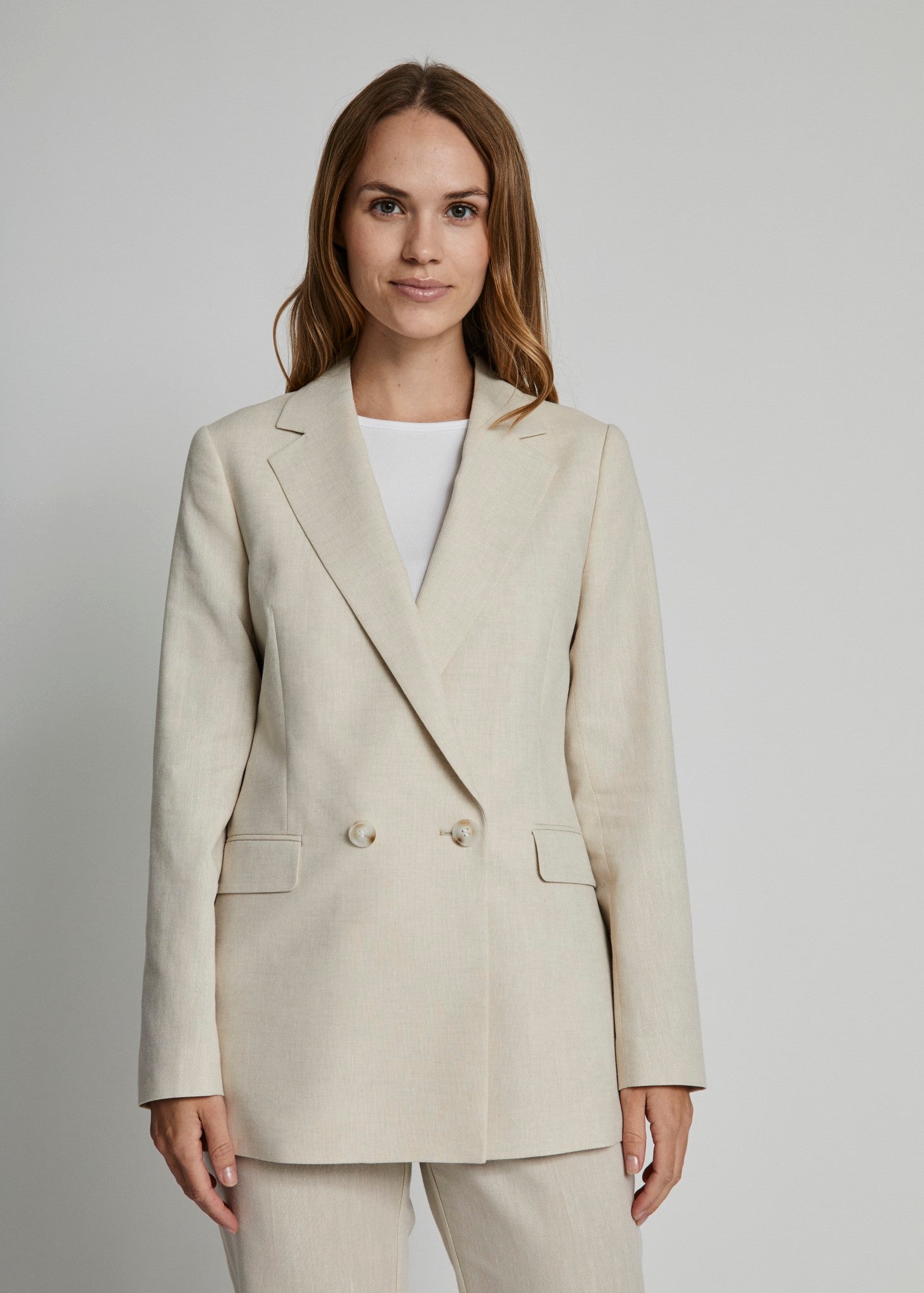 BS AMALIA BLAZER – SAND | TRENDY CHIC OVERSIZED BLAZER FOR DAME
