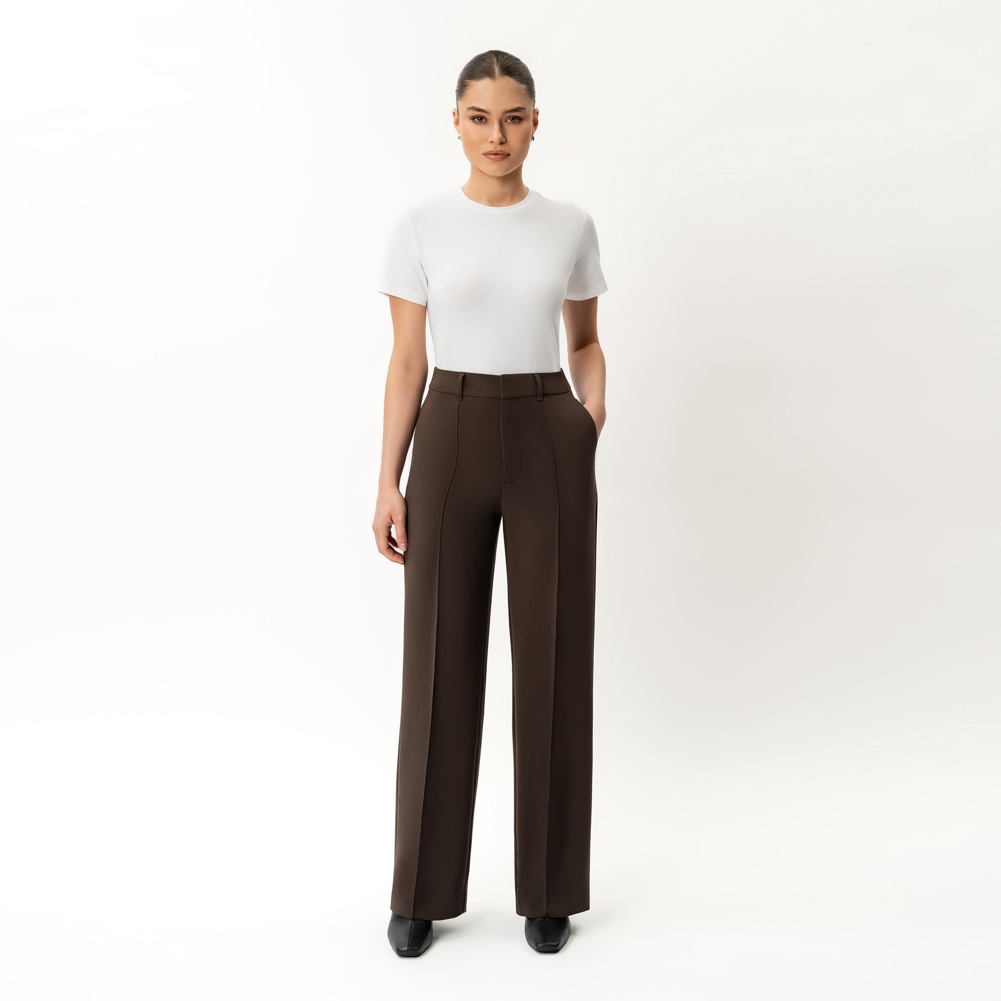 CREPE AVSLAPPET BUKSE | OVERSIZE COSY LOUNGEBUKSE TREND 2025