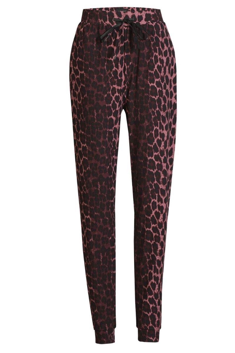 Alma Pants | Bordeaux Lux Leo | Bukser fra Liberté
