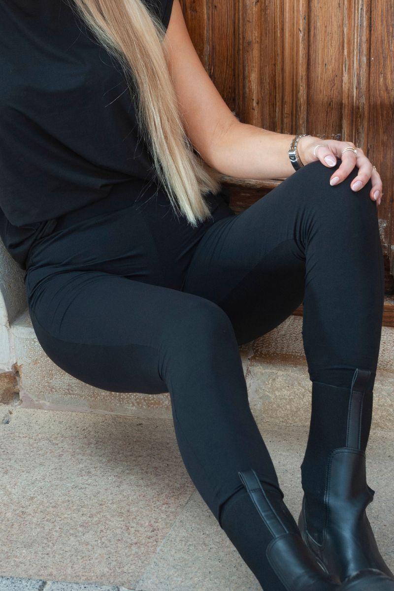 Alma Leggings Fleece  | Black | Fleece leggings fra Liberté