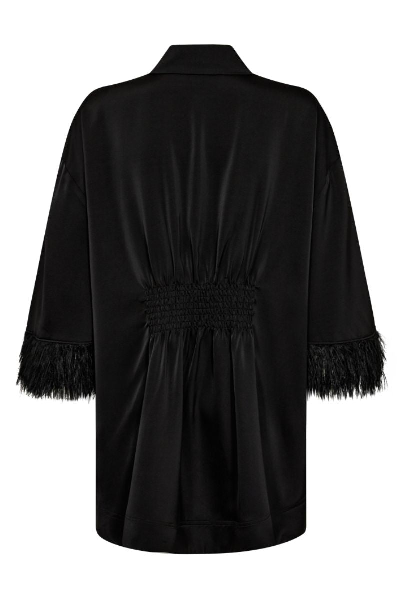 Adna Feather Shirt 35686 | Black | Bluse fra Co'couture
