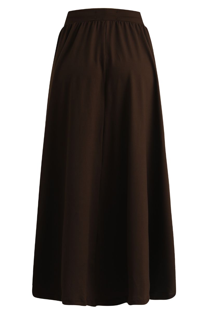 Alma Loose Skirt | Mocca | Nederdel fra Liberté