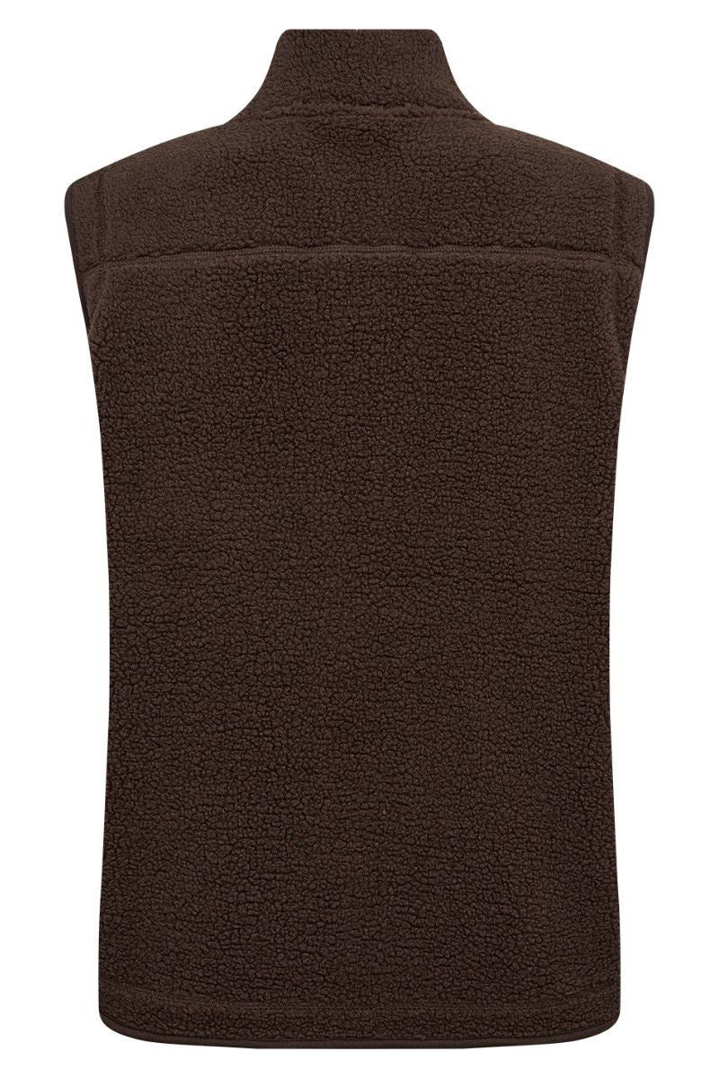 Ada Waistcoat | Brun | Teddy vest fra French Laundry