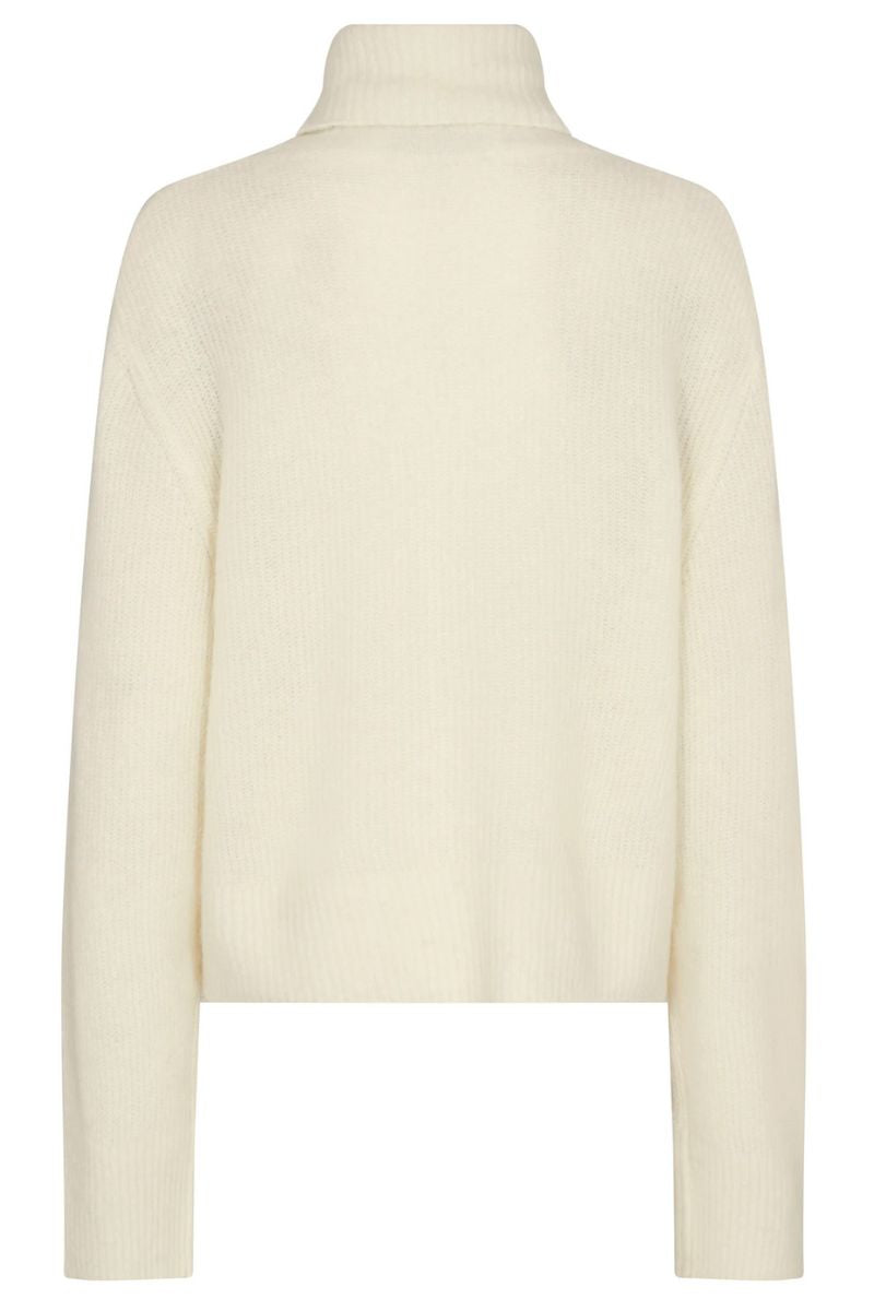 Aidy Thora Rollneck Knit | Ecru | Strik fra Mos Mosh