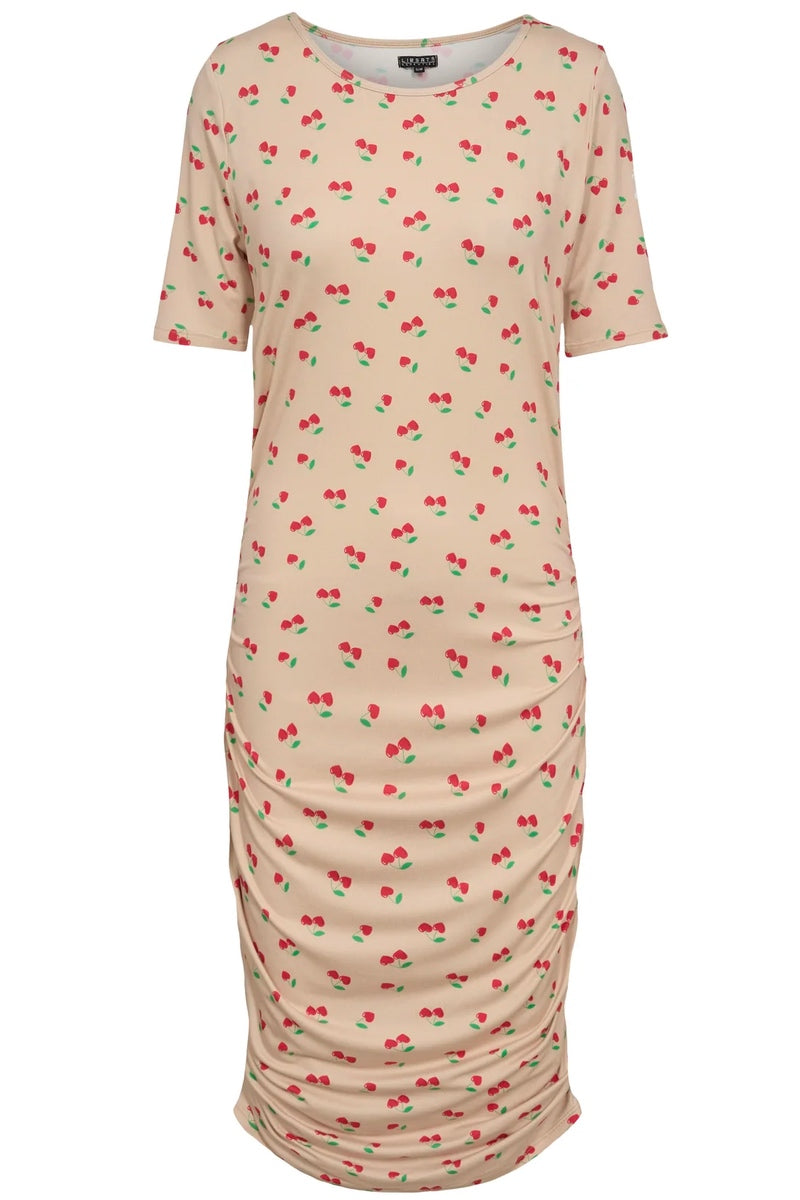 Alma Dress3 | Sand Heart Cherry | Kjole fra Liberté