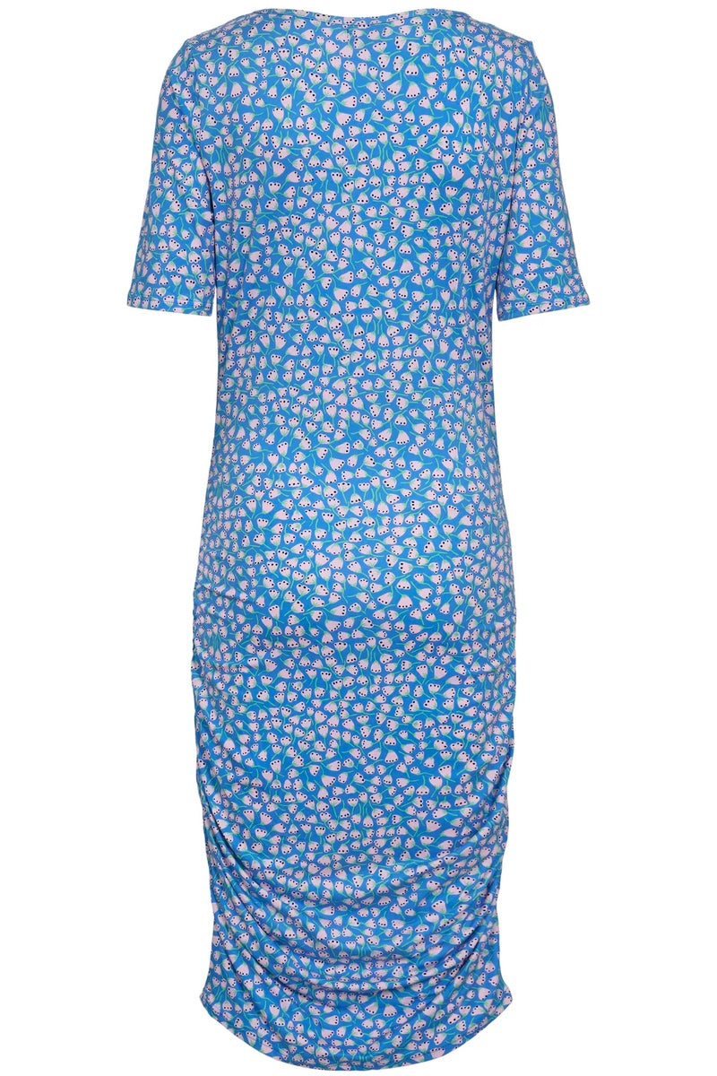 Alma Dress3 | Blue Rosa Flowers | Kjole fra Liberté