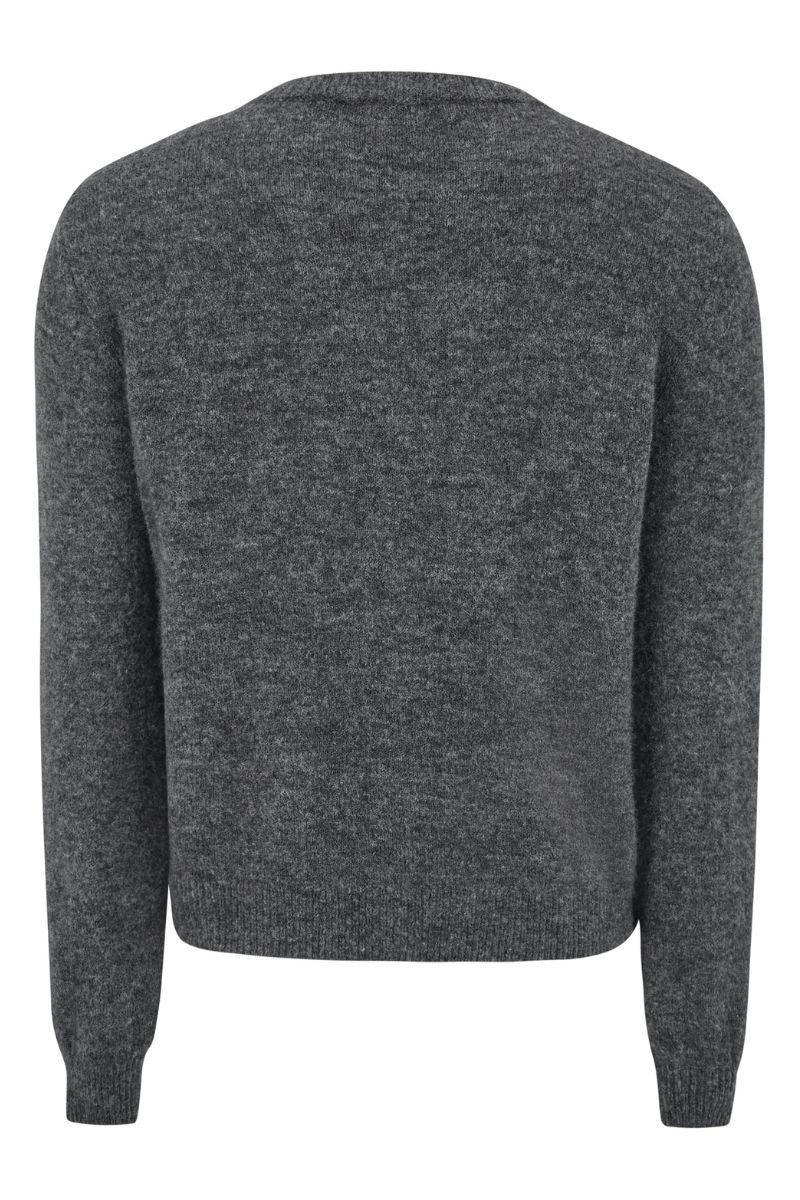 Allison O-Neck Cardigan Knit | Medium Grey Mel. | Cardigan fra Soft Rebels