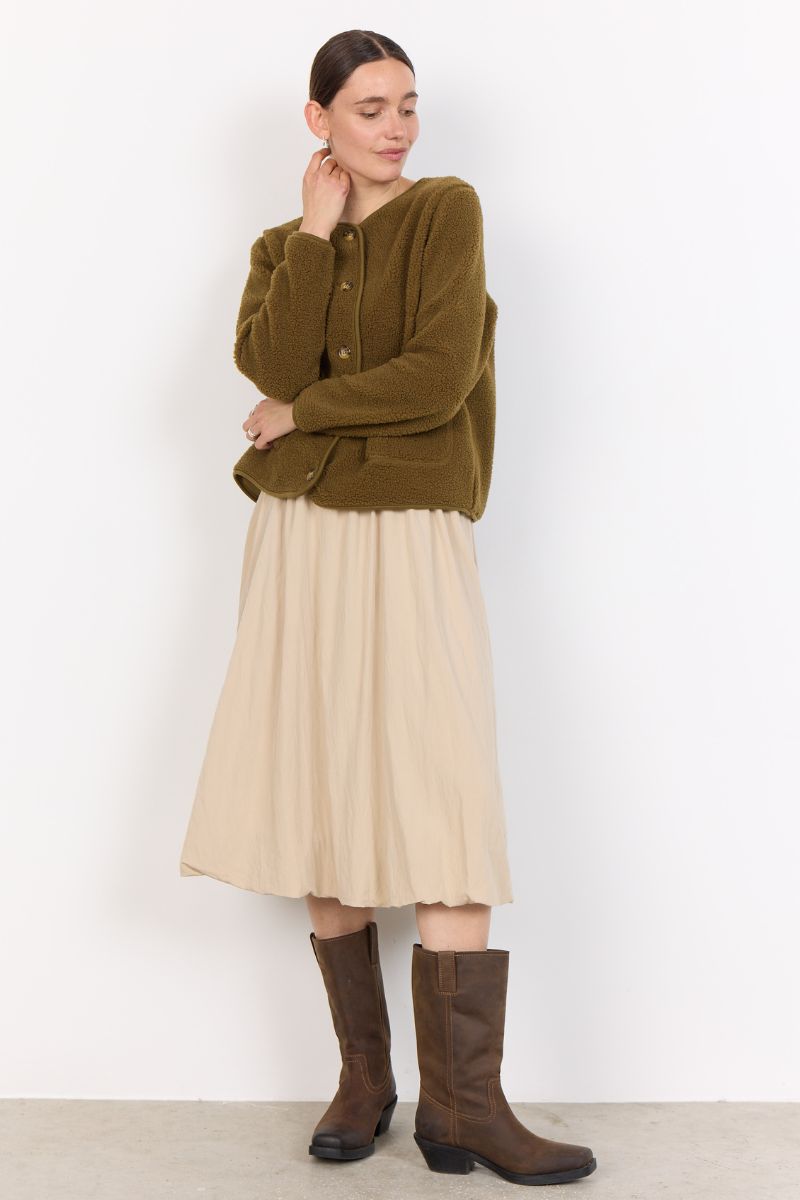 Ada Teddy Jacket | Army | Jakke fra French Laundry