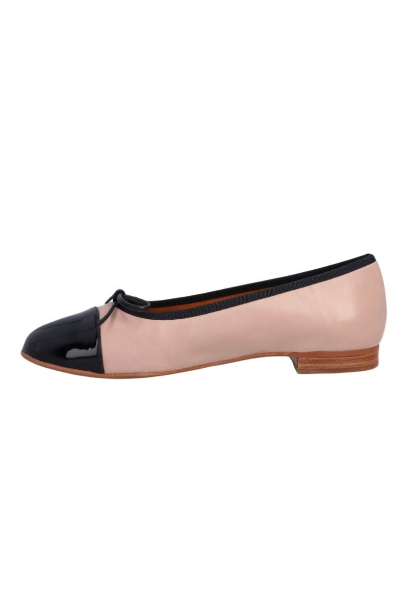 A6021 | Black patent/beige nappa 272 | Ballerina fra Billi Bi