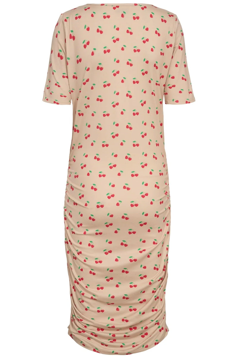 Alma Dress3 | Sand Heart Cherry | Kjole fra Liberté