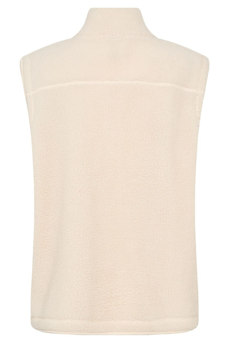 Ada Waistcoat | Creme | Teddy vest fra French Laundry