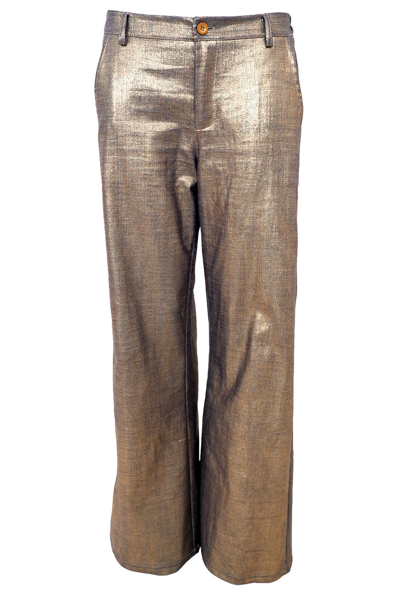 Allure Box Glitter Pant 40549 | Gold | Bukser fra Black Colour