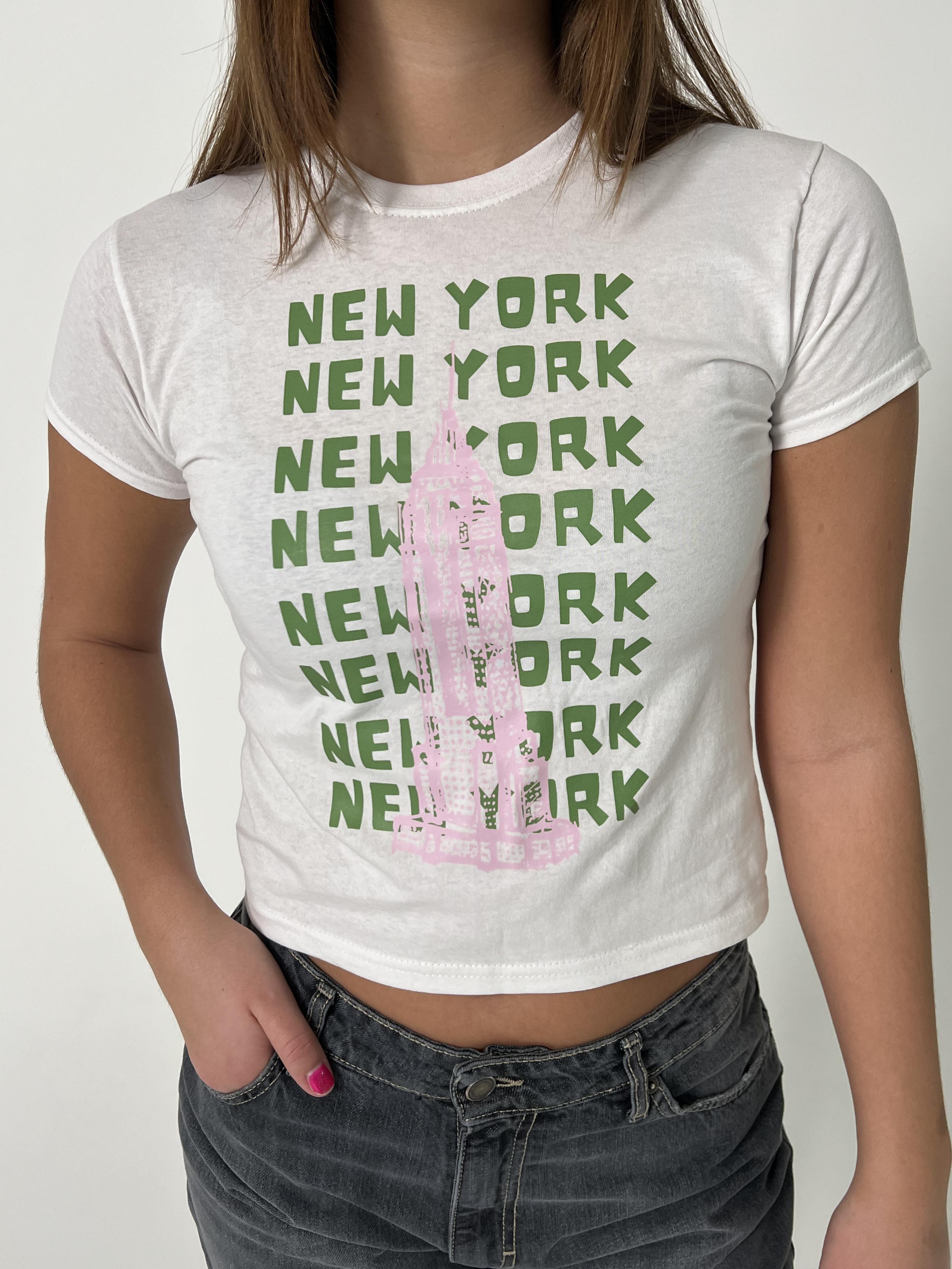 "Empire New york" baby tee - white