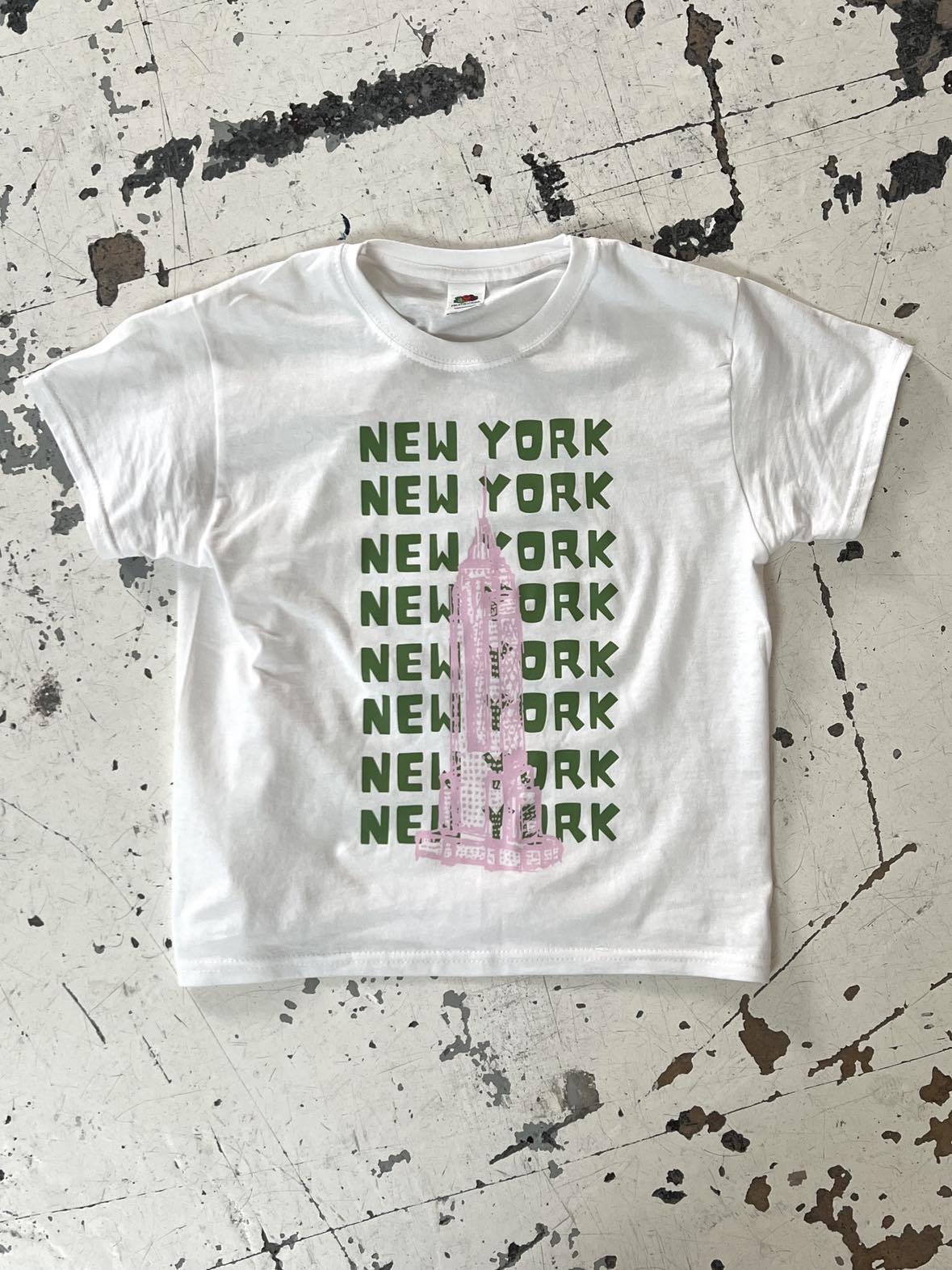 "Empire New york" baby tee - white