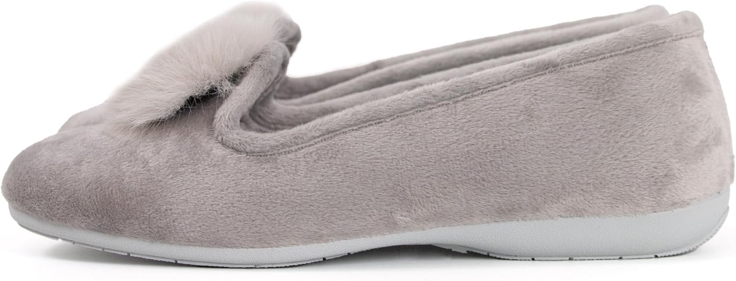 Ballerinaer i tekstil med fløyelsfôr | trendy chic comfy sko