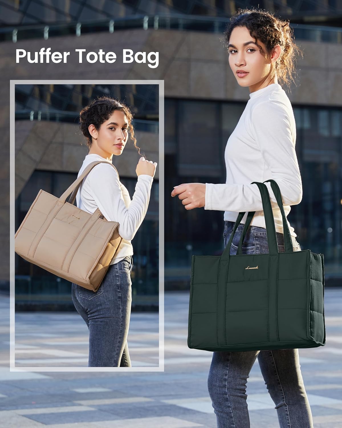 LAPTOPVESKE FOR DAMER – LETT, VASKBAR &amp; ROMSLIG | TRENDY WORK TOTE &amp; BUSINESS BAG