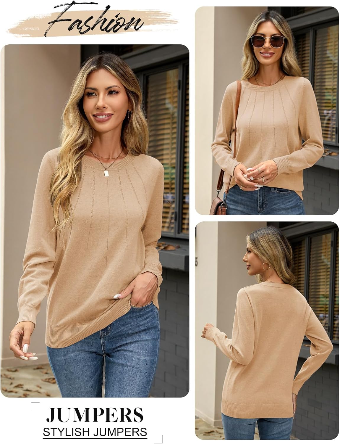 Elegant Strikkegenser for Dame – Myk, Stilfull og Allsidig
