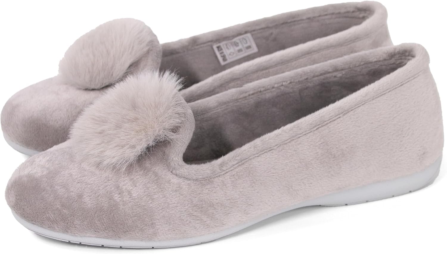 Ballerinaer i tekstil med fløyelsfôr | trendy chic comfy sko