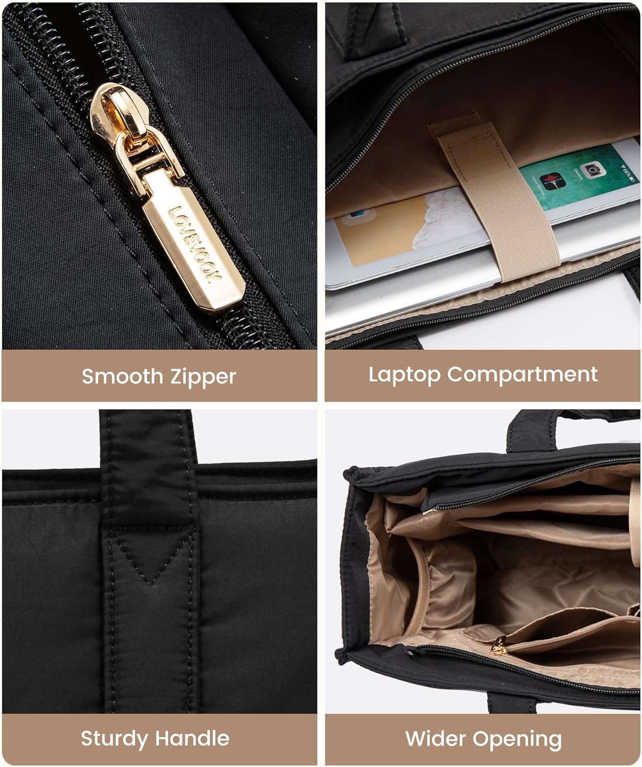 LAPTOPVESKE FOR DAMER – LETT, VASKBAR &amp; ROMSLIG | TRENDY WORK TOTE &amp; BUSINESS BAG
