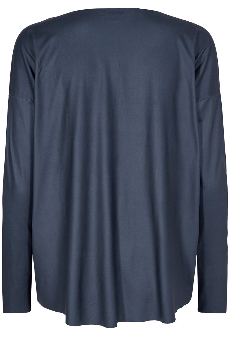 Alma Ls Top | Midnight Navy | Bluse fra Liberté