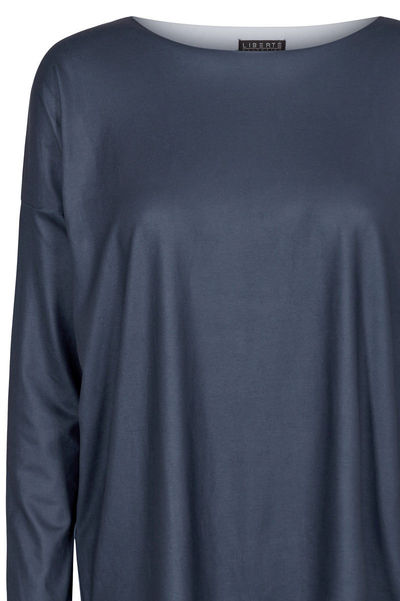 Alma Ls Top | Midnight Navy | Bluse fra Liberté