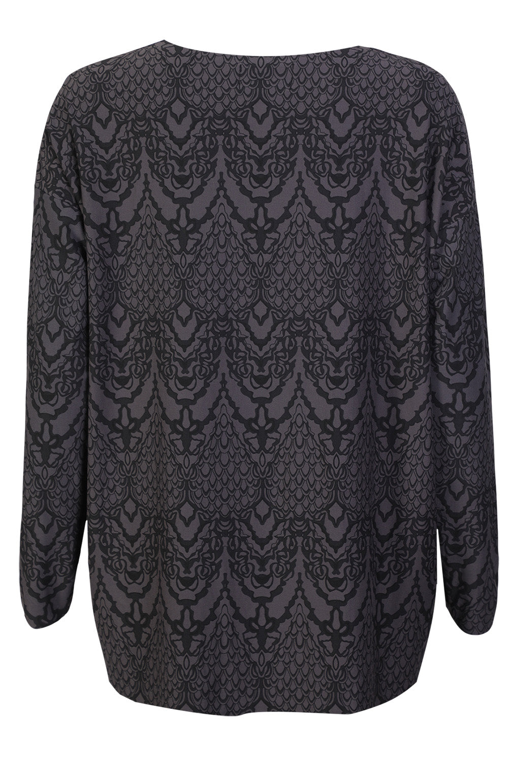 Alma Ls Top | Dark Grey Lala | Bluse fra Liberté